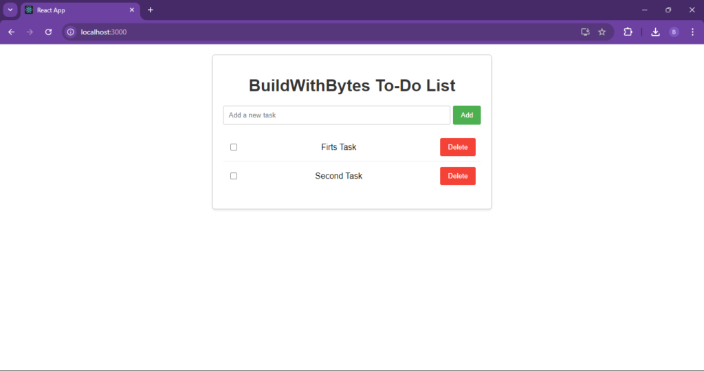 BuildWithBytes - Your First React Project: A Step-by-Step Tutorial